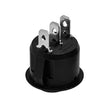 KC FLEX ERA Light Switch - 3-Position Rocker - Round - Black - # 3114