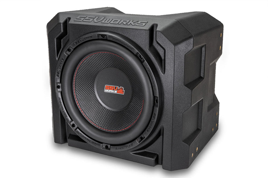 Universal 10-Inch Subwoofer Enclosure - High-Strength Rotomolded Design, Durable & Weather-Resistant, Perfect for Car, Truck, Boat or UTV Audio Upgrades, Enhanced Bass Performance