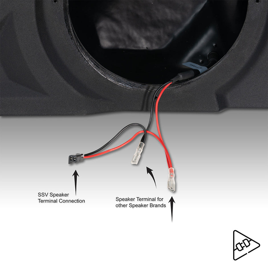2015-2025 Polaris® Slingshot Front Speaker Pods for 8