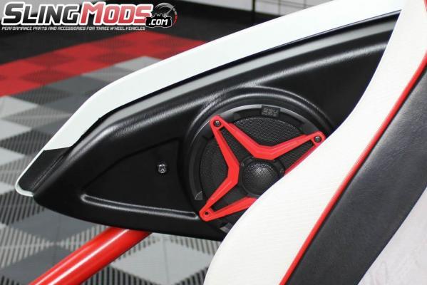 2015-2021 Polaris Slingshot Upper Side-Panel Speaker-Pods with 120watt 6.5