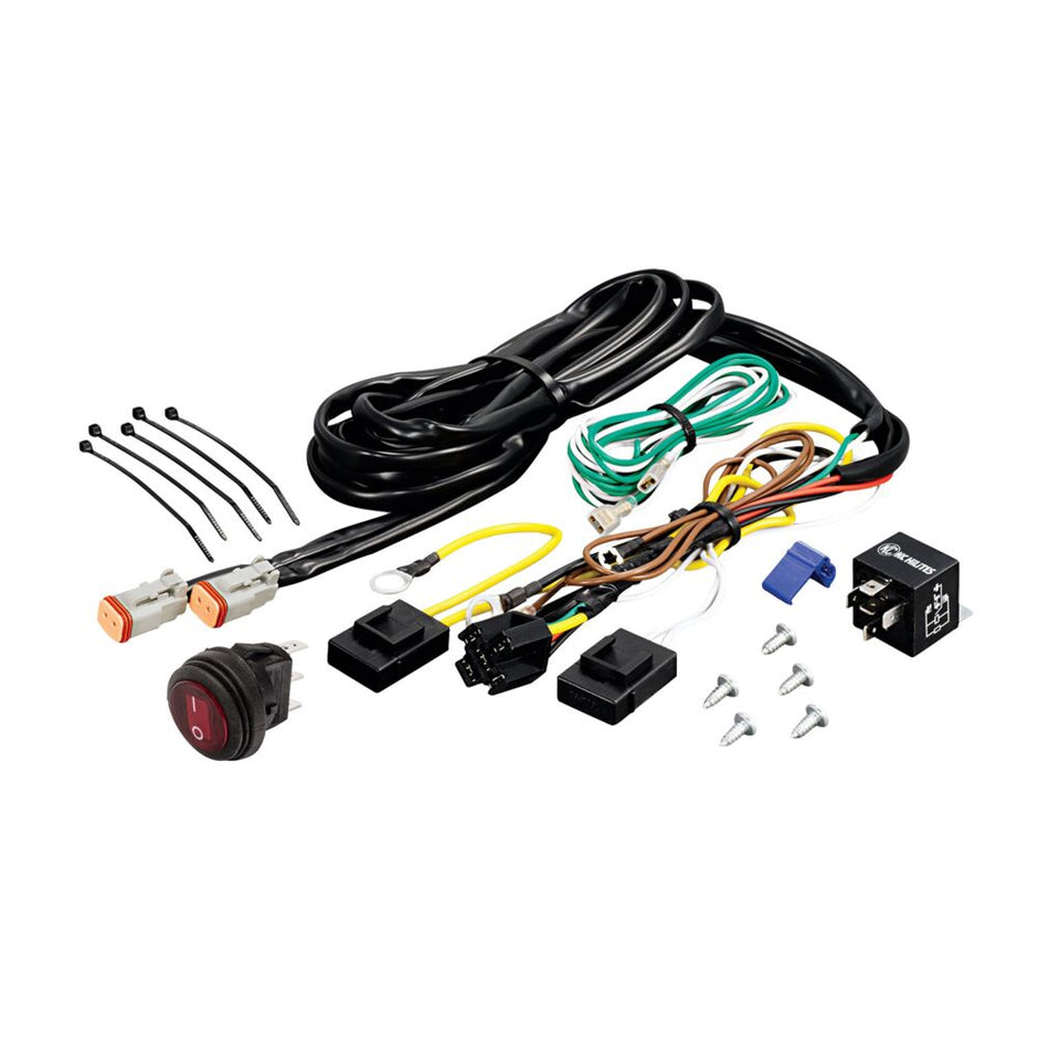 Wiring Harness  - with 40 Amp Relay and LED Rocker Switch -  2-Pin Deutsch Connectors - # 6315