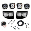 Squadron 2.0 Pro/Squadron Sae Dual Fog Pocket Light Kit Ford 2020-22 F-250/350 Super Duty Clear Toggle Baja Designs