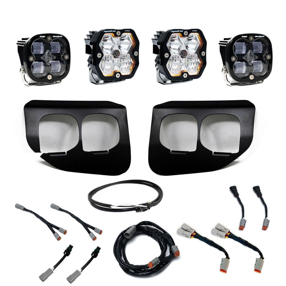Squadron 2.0 Pro/Squadron Sae Dual Fog Pocket Light Kit Ford 2020-22 F-250/350 Super Duty Clear Upfitter Baja Designs