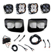 Squadron 2.0 Sport/Squadron Sae Dual Fog Pocket Light Kit Ford 2020-22 F-250/350 Super Duty Clear Toggle Baja Designs