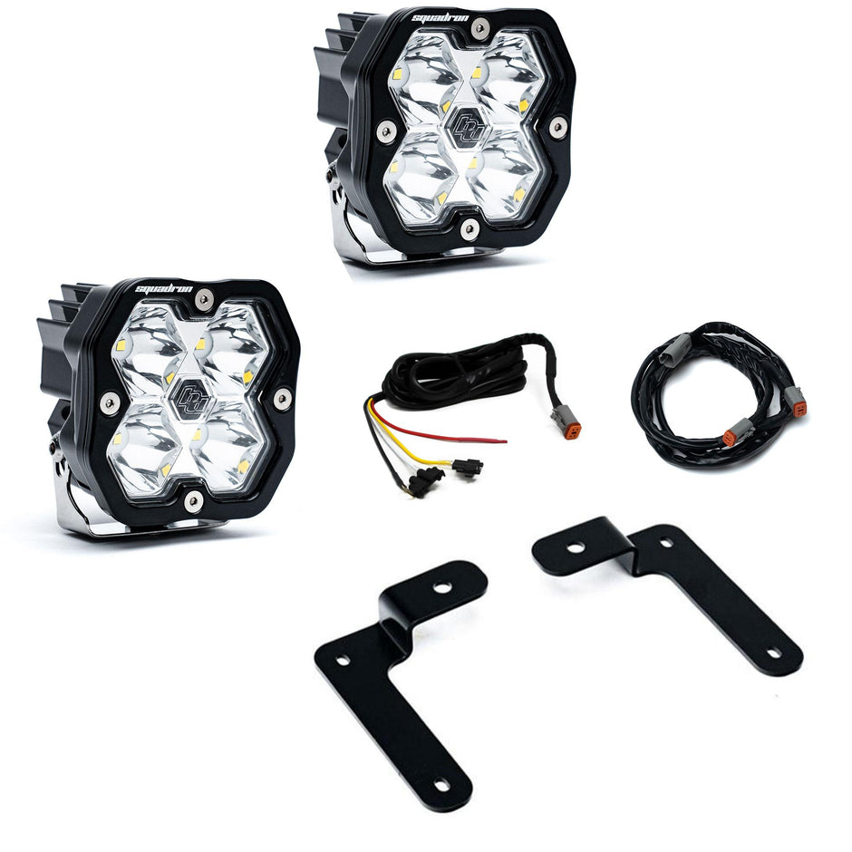 Squadron 2.0 Sport A-Pillar Light Kit Jeep 2018-26 Wrangler JL 2020-26 Gladiator JT Upfitter Baja Designs
