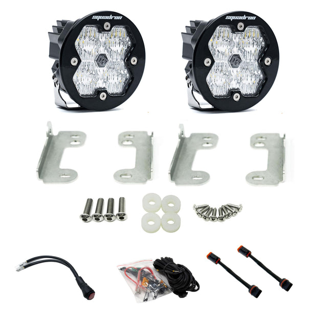 Squadron-R 2.0 Sport Fog Pocket Light Kit Jeep 2018-26 Wrangler JL 2020-26 Gladiator JT w/ Oe Sahara Bumper Baja Designs