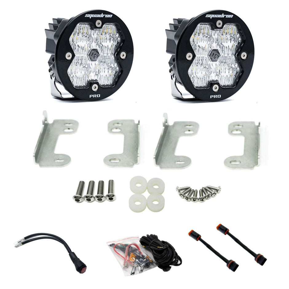 Squadron-R 2.0 Pro Fog Pocket Light Kit Jeep 2018-26 Wrangler JL 2020-26 Gladiator JT w/ Oe Sahara Bumper Baja Designs
