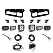 Squadron 2.0 Sport/S2 Sport/S2 Sae Sportman Fog Pocket Light Kit Ford 2021-27 Bronco 2022-24 Bronco Raptor w/ Steel Bumper Clear Toggle Baja Designs
