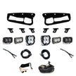 Squadron 2.0 Sport/S2 Sport/S2 Sae Sportman Fog Pocket Light Kit Ford 2021-27 Bronco 2022-24 Bronco Raptor w/ Steel Bumper Clear Upfitter Baja Designs