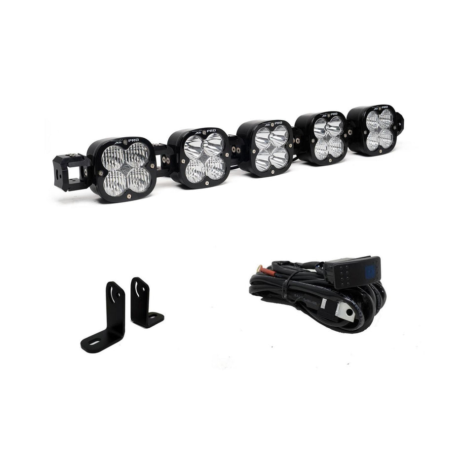 XL Pro Linkable Sport Roof Mount Kit 18-21 RZR Turbo S (Multi-Pattern, Clear) Baja Designs