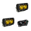 LED Light Pods Baja Amber Lens Spot Pattern Pair S2 Pro Series Baja Designs