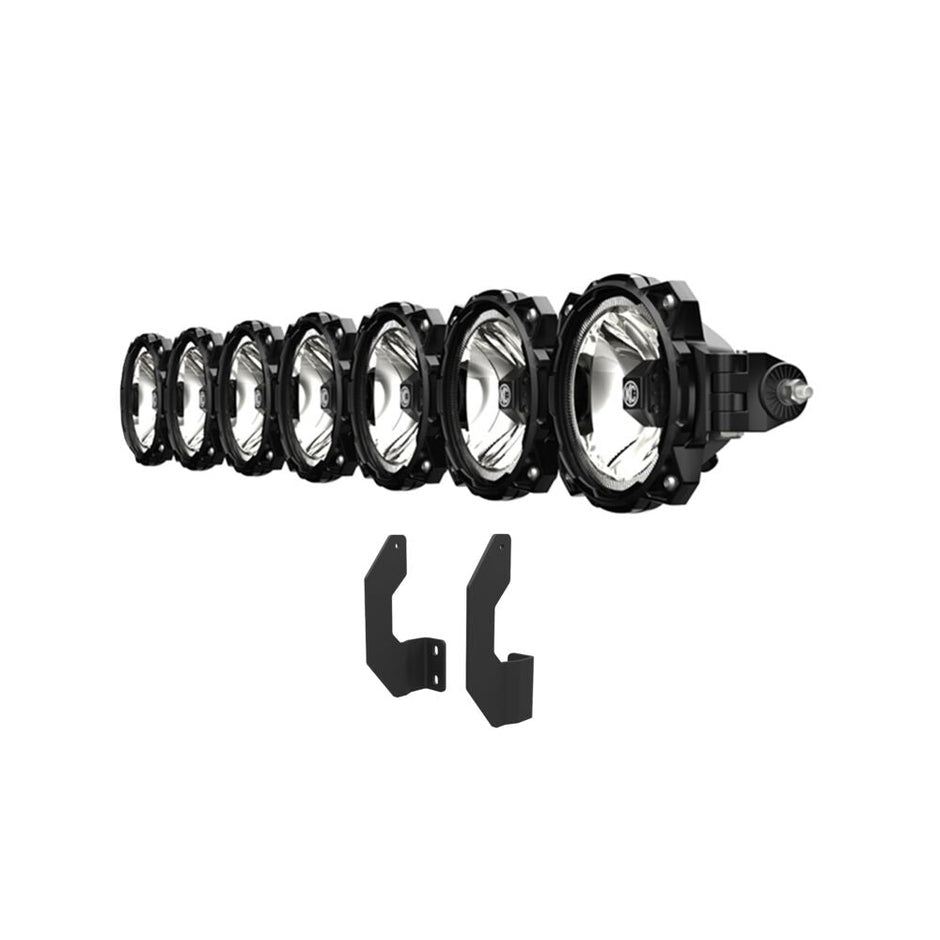 Gravity® LED Pro6 - 7-Light Bar Kit - Front Bumper - GEN3 2011-2016 Ford Super Duty - # 91344