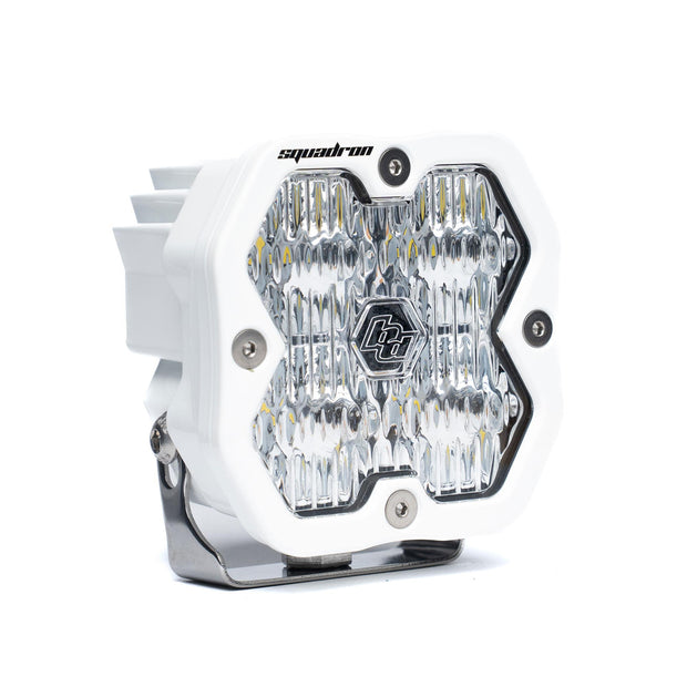 Squadron 2.0 Sport White Flush Mount LED Auxiliary Light Pod Universal Clear Wide Cornering Baja Designs