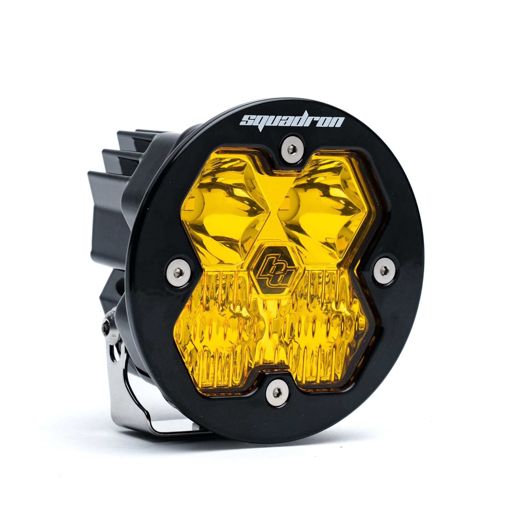 Squadron-R 2.0 Sport Black LED Auxiliary Light Pod Universal Baja Amber Driving/Combo Baja Designs