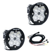 Squadron-R 2.0 Sport Black LED Auxiliary Light Pod Pair Universal Clear Wide Cornering Baja Designs
