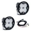 Squadron-R 2.0 Sport Black LED Auxiliary Light Pod Pair Universal Clear Work/Scene Baja Designs