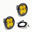 Squadron-R 2.0 Sport Black LED Auxiliary Light Pod Pair Universal Baja Amber Wide Cornering Baja Designs