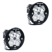 Squadron-R 2.0 Pro Black LED Auxiliary Light Pod Pair (No Harness) Universal Clear Driving/Combo Baja Designs