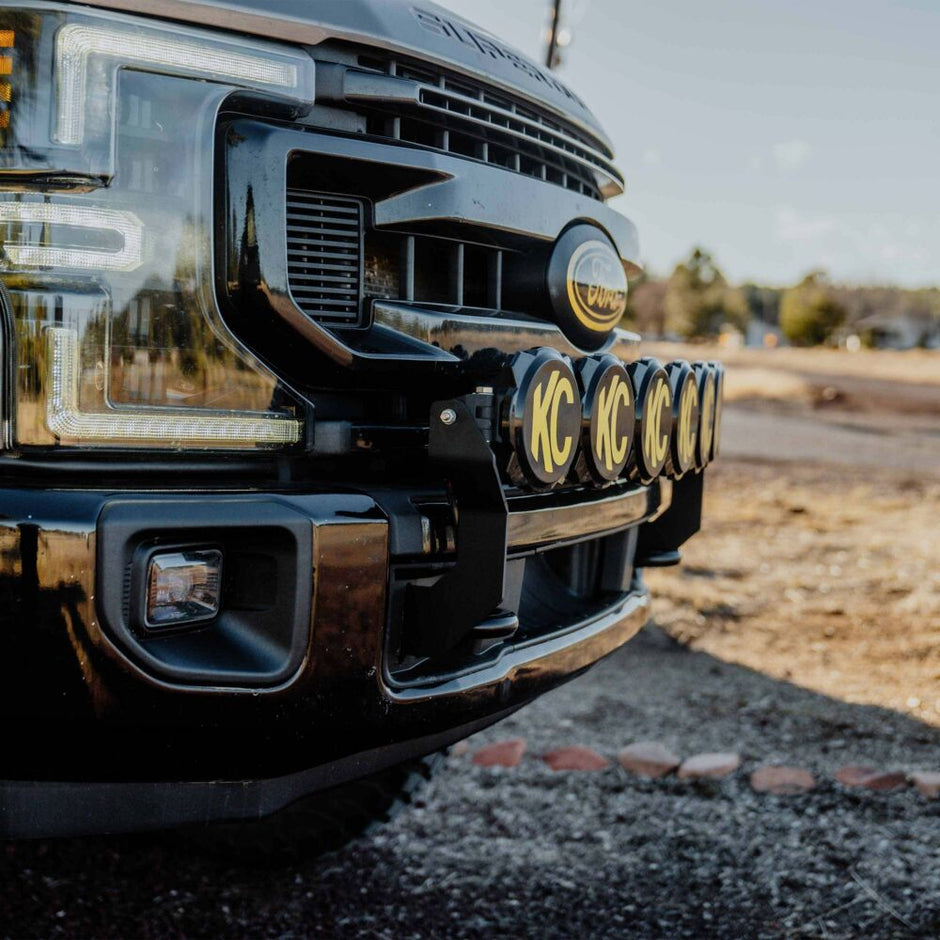 Gravity® LED Pro6 - 7-Light Bar Kit - Front Bumper - GEN4-5 17-24 Ford Super Duty - # 91346