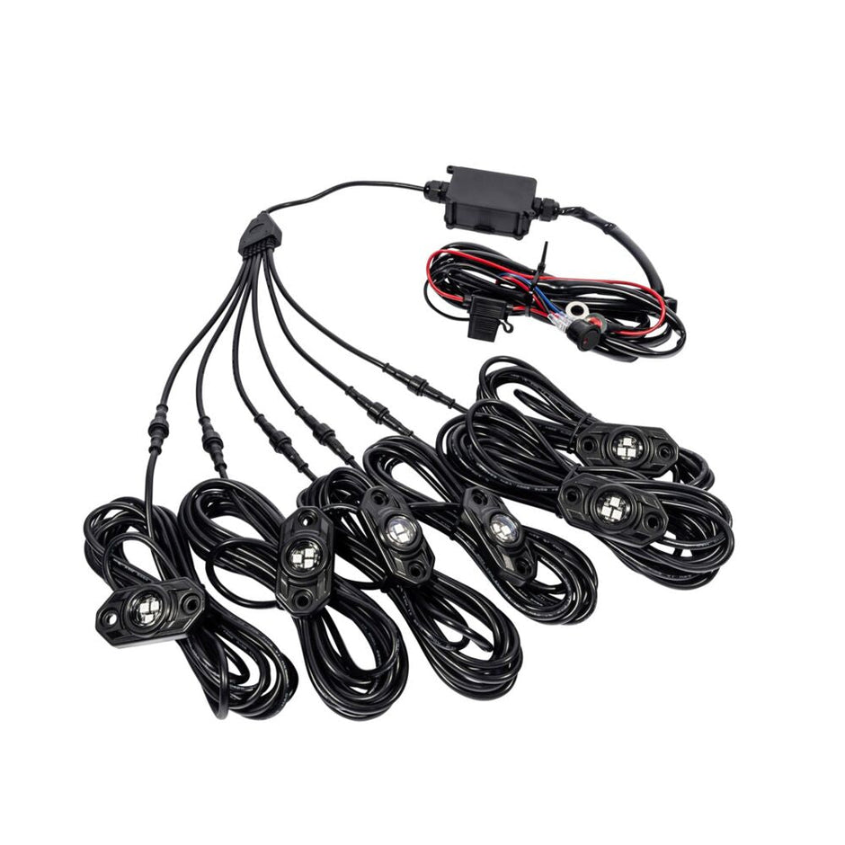 C-Series RGB Multi-Color Multi-Use LED 6-Light System - 5W Flood Beam - # 339