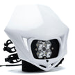Squadron 2.0 Sport Motorcycle (D/C) LED Headlight Kit w/Shell Universal White Spot Clear Baja Designs
