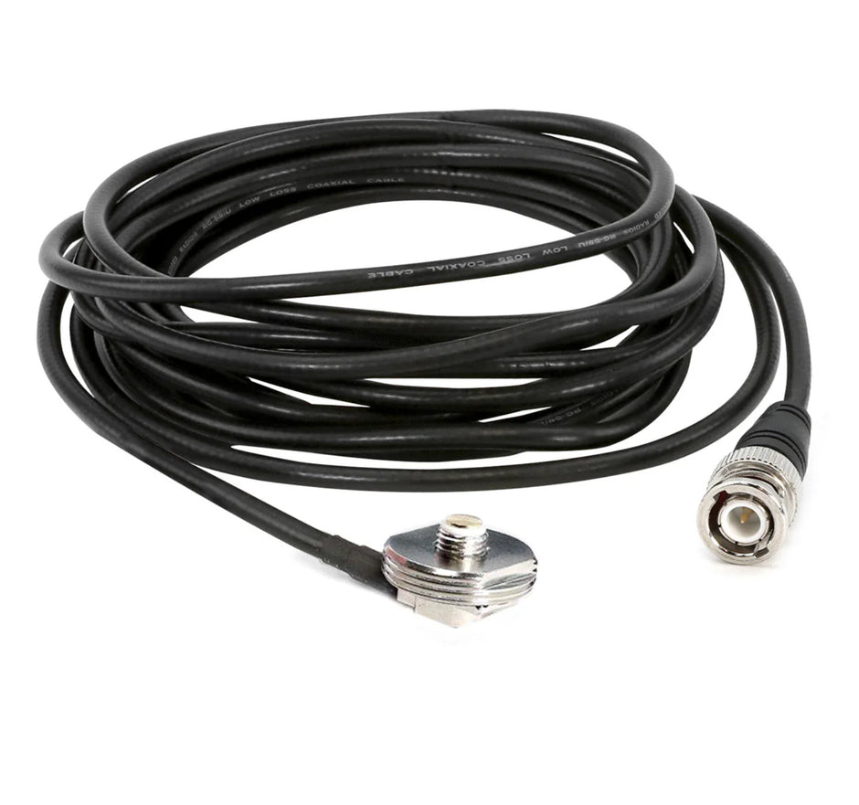 *RUGGED RADIOS 15 Ft Antenna Coax Cable with BNC Connector and 3/8 NMO Mount