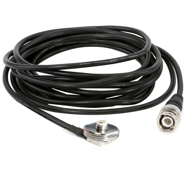 *RUGGED RADIOS 15 Ft Antenna Coax Cable with BNC Connector and 3/8 NMO Mount
