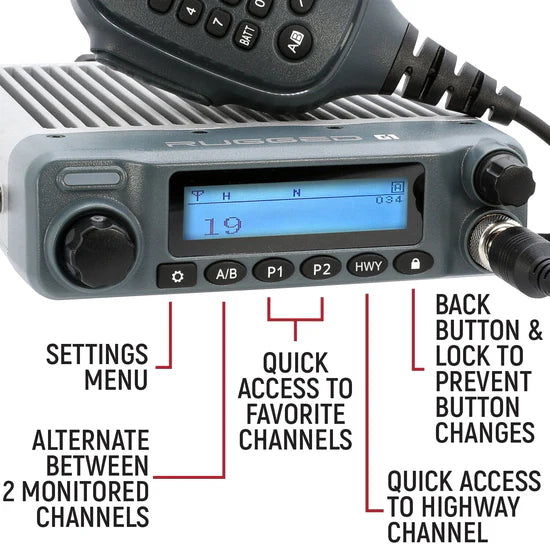 *RUGGED RADIOS - RUGGED G1 ADVENTURE SERIES WATERPROOF GMRS MOBILE RADIO