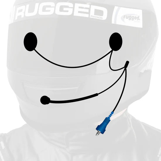 *RUGGED RADIOS Wired Helmet Kit with Alpha Audio Speakers and Mic