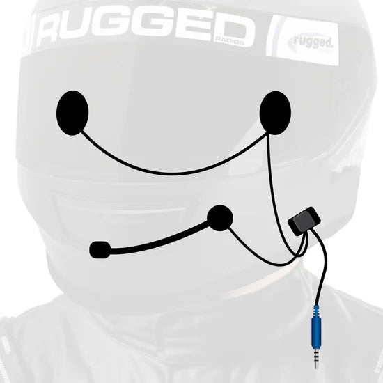 *RUGGED RADIOS Super Sport Wired Helmet Kit w/Alpha Audio Speakers and Microphone