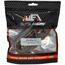 *ELITE AUDIO 12' CCA 2-Channel RCA Cable