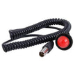 *RUGGED RADIOS Hole Mount Steering Wheel Push to Talk (PTT) with Coil Cord for Car Harnesses