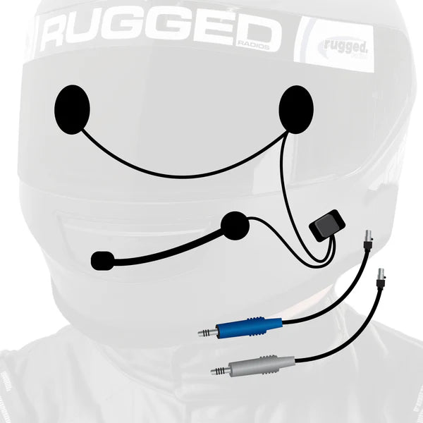 *RUGGED RADIOS Wired / STX Stereo Helmet Kit with Alpha Audio Speakers and Mic