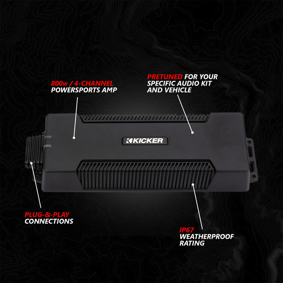 2017-2026 Can-Am® X3, Phase-3 V-Spec 3-Speaker 1650watt System w/MRB4
