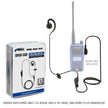 *RUGGED RADIO - LAPEL MIC - 1 WIRE WITH EAR HOOK FOR HANDHELD RADIOS