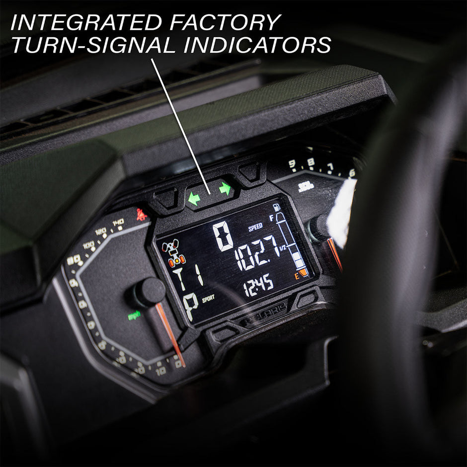 SWITCH Works Tango2 Polaris Xpedition street legal turn signal kit with integrated factory turn-signal indicators 