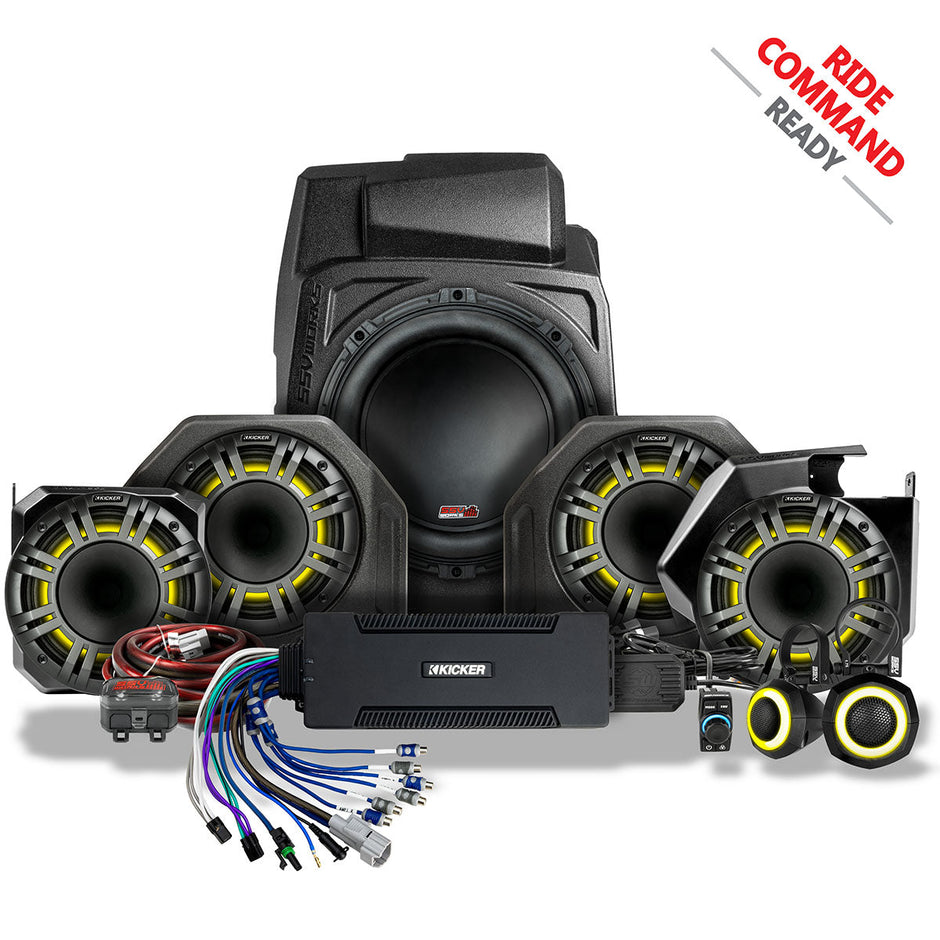 2025-2026 Polaris® RZR Pro R / Pro S / Pro XP Phase-7 K-Spec 7-Speaker Plug-&-Play Kit for Ride Command