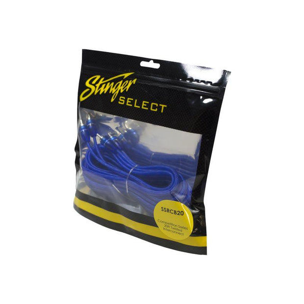 *STINGER Twisted Coaxial Interconnect with Male to Male RCAs
