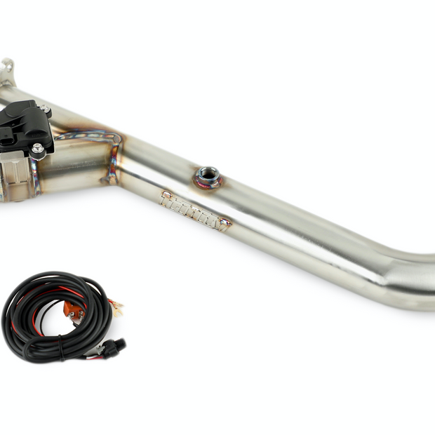 SIDE PIECE Header Pipe with Electronic Cutout - RZR Turbo