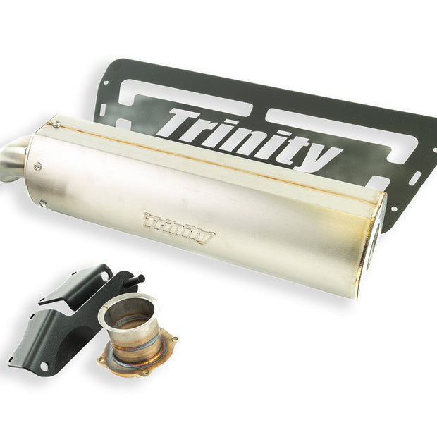 2024+ POLARIS RZR XP 1000 SLIP ON SINGLE STAINLESS MUFFLER WITH CAT - SLIP ON