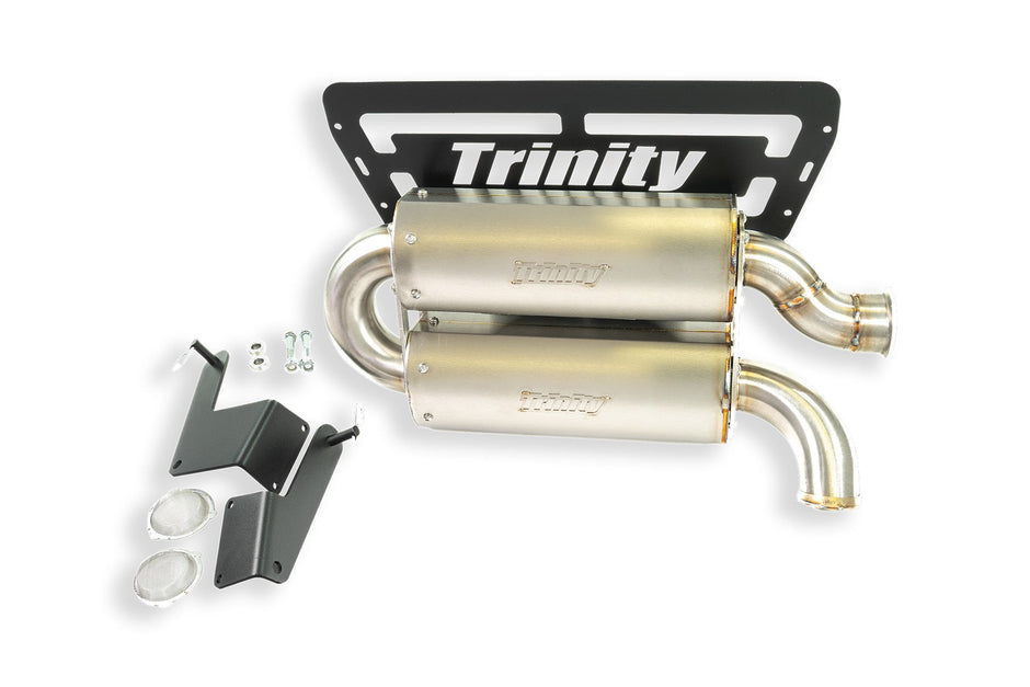 24+ RZR XP1000 DUAL QUIET MUFFLER (SINGLE OUTLET)
