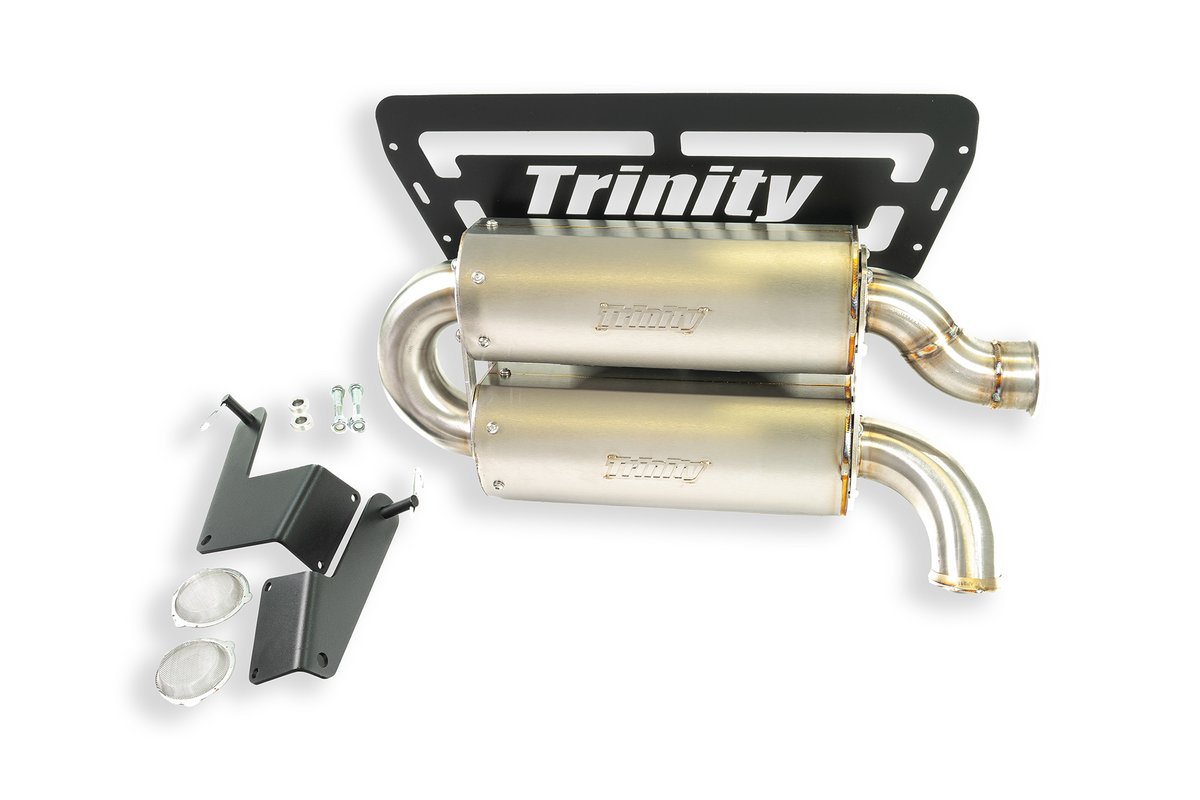 24+ RZR XP1000 DUAL QUIET MUFFLER (SINGLE OUTLET)