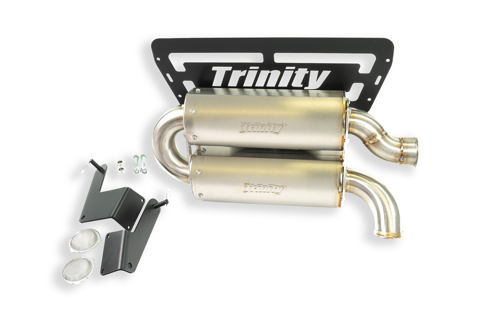 24+ RZR XP1000 DUAL QUIET MUFFLER (SINGLE OUTLET)