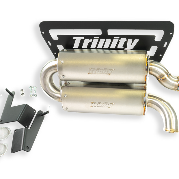 24+ RZR XP1000 DUAL QUIET MUFFLER (SINGLE OUTLET)