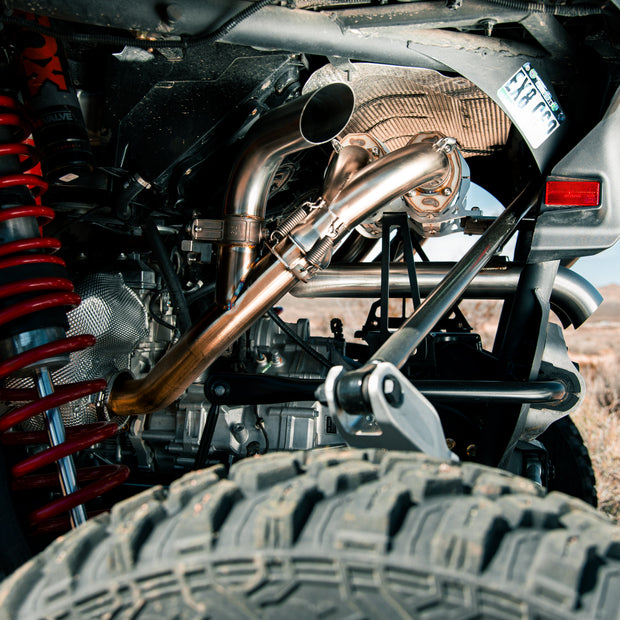 Can-Am Maverick R Sidepiece Valved Head Pipe