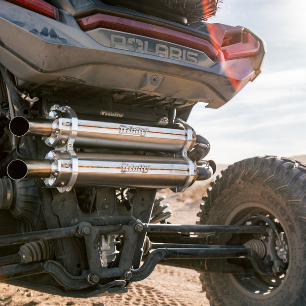 RZR TURBO / S EXHAUST - STAINLESS STEEL - FULL SYSTEM