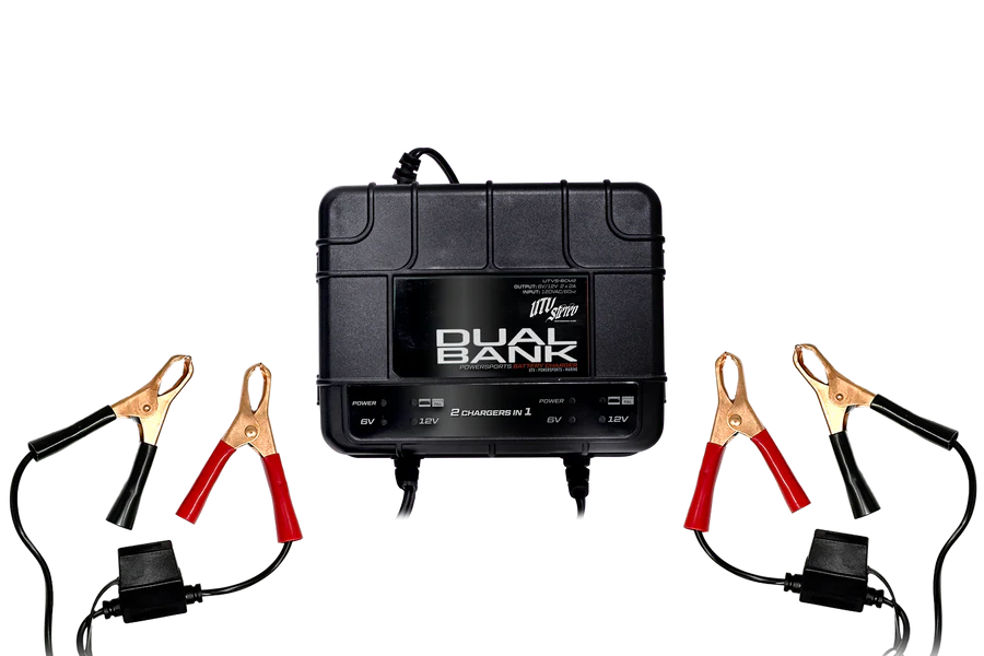 *UTV STEREO - DUAL-BANK BATTERY CHARGER / MAINTAINER