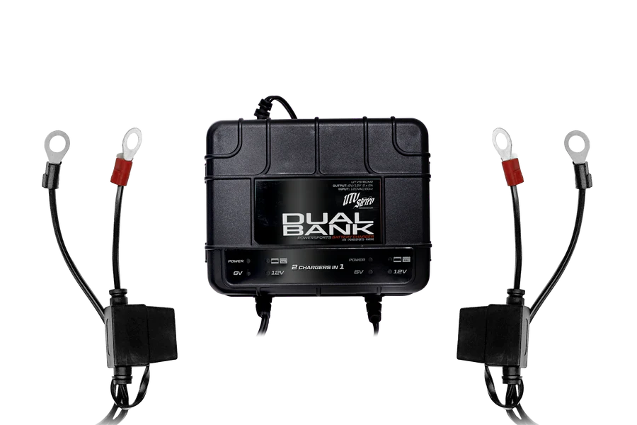 *UTV STEREO - DUAL-BANK BATTERY CHARGER / MAINTAINER