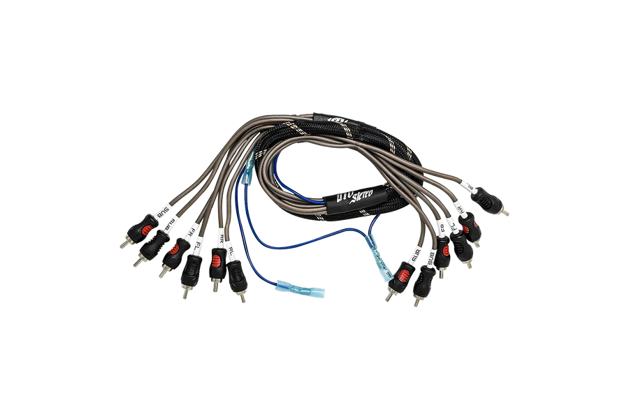 *UTV STEREO - UTV STEREO 6-CHANNEL RCA HARNESS - FRONT, REAR, SUBWOOFER, + REMOTE