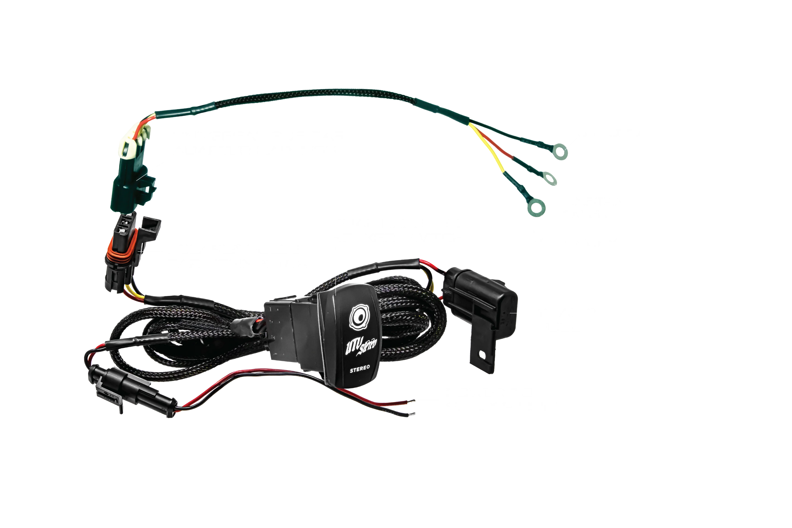 *UTV STEREO - SOURCE UNIT HARNESS + ROCKER SWITCH